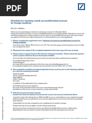 Opening A Bank Account For Foreign Students Deposit Insurance