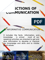 Functions of Communication