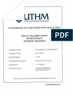 Industrial electronics Sample Problems