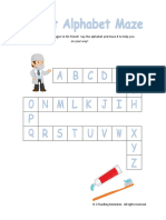 Dentist Alphabet Maze