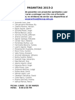 PASANTÍAS 2015-2-PROYECTOS APROBADOS.docx