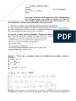 Aividade a Distancia AD 01 Universidade