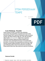 Analisis Sistem Persediaan Tempe