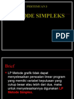 Pert. 3-4 Metode Simplex