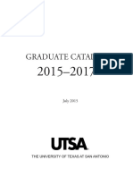 UTSA 15-17 GraduateCatalog