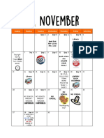 November 2016 Calendar