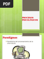 Procesos psicológicos, paradigmas