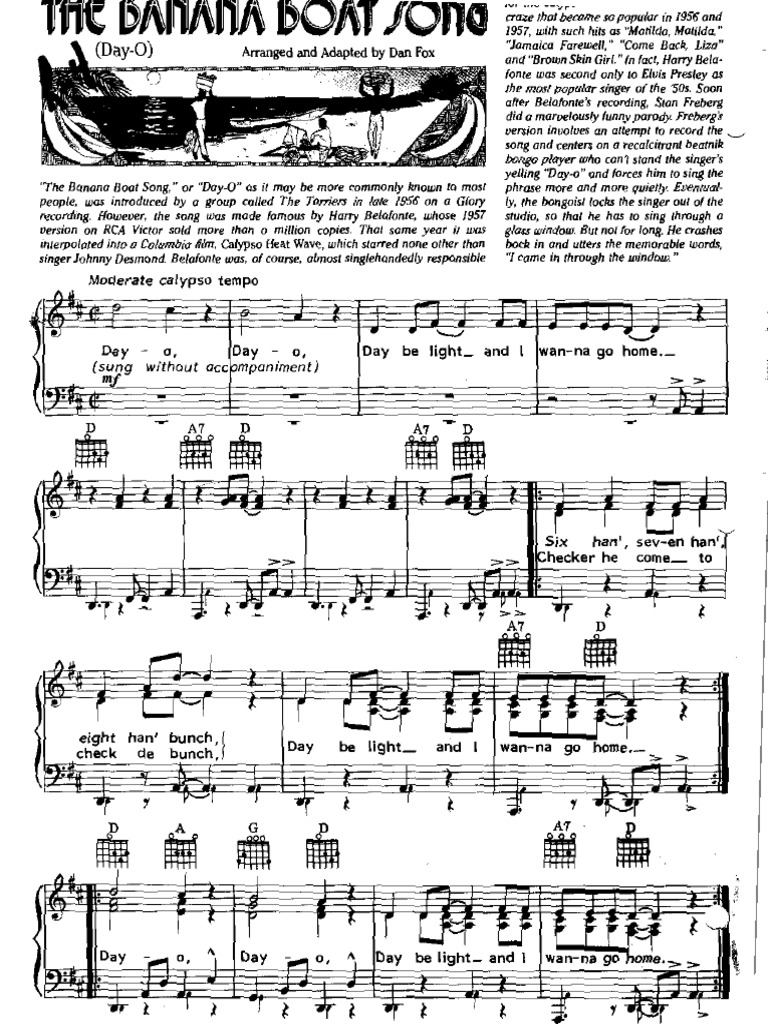 Belafonte Banana Boat Song