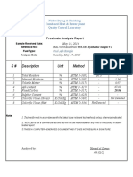 S# Description Unit Method Result's (ARB) Result's (ADB) : Nishat Dying & Finishing Combined Heat & Power Plant