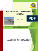Formalización Minera