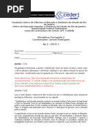 Ap2 Português II - Gabarito