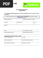 Emmaus UK Application Form