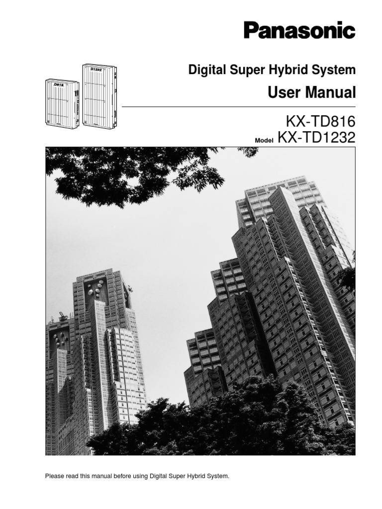 Инструкция panasonic kx td1232bx
