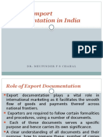 International Business Export and Import Documentation Regarding INDIA