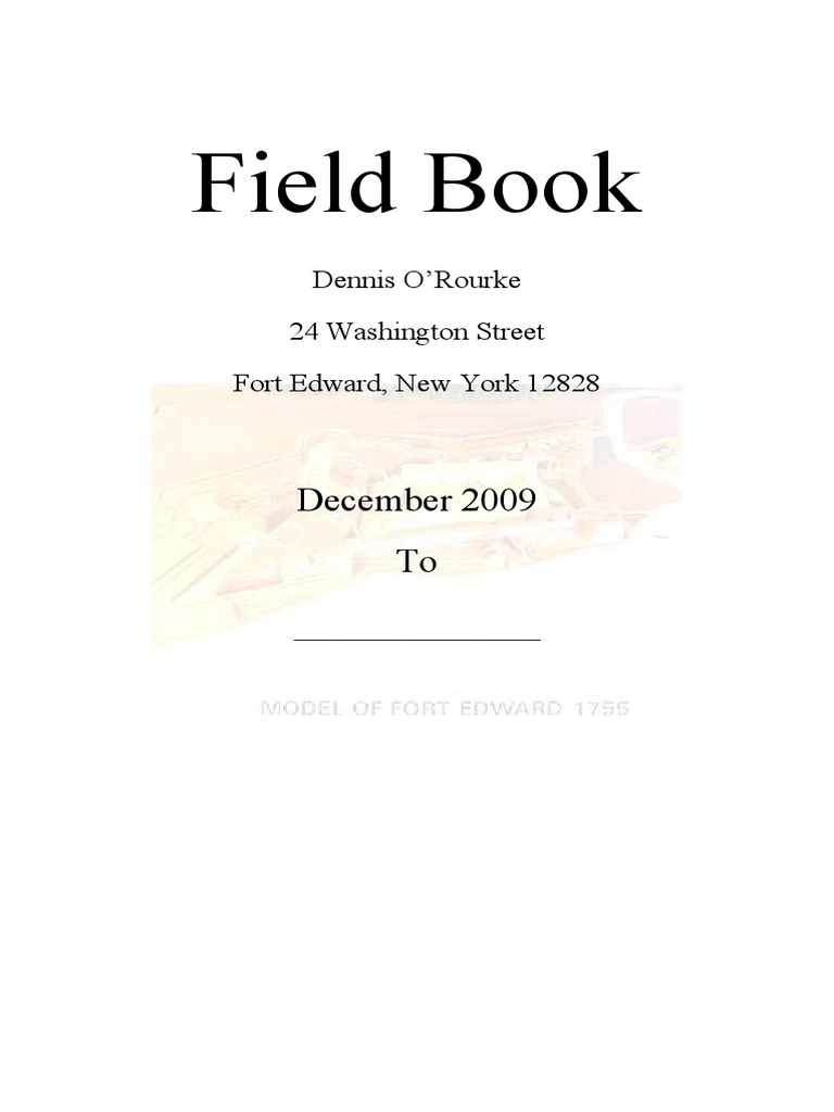 Field Book | PDF