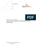 Design of Marine Generators For Alternative Diesel-Electric Power Systems