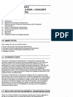 Unit-1 Development Administration - Concept and Meaning PDF