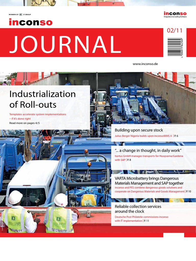 Inconso Journal 2 11 en | Download Free PDF | Logistics | Business Process