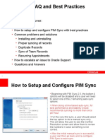PIM Sync FAQ and Best Practices