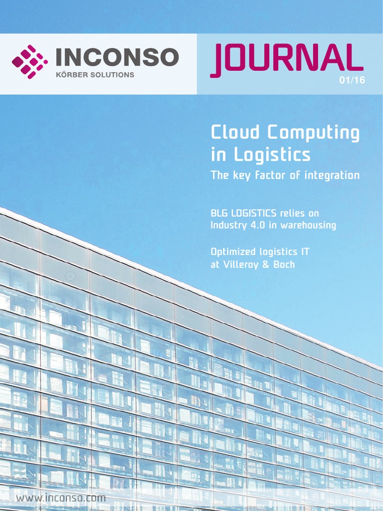 Inconso Journal 16 01 en | PDF | Logistics | Warehouse