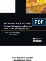 Amer Džihana, Zala Volčić (Ed.) - MEDIJI I Nacionalne Ideologije - Analiza Izvještavanja o Suđenjima Za Ratne Zločine U Bivšoj Jugoslaviji - Sarajevo - Mediacentar (2011)