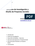 Métodos de Investigación y Diseño de Proyectos Sociales