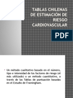 Tablas Chilenas de Estimación de Riesgo Cardiovascular
