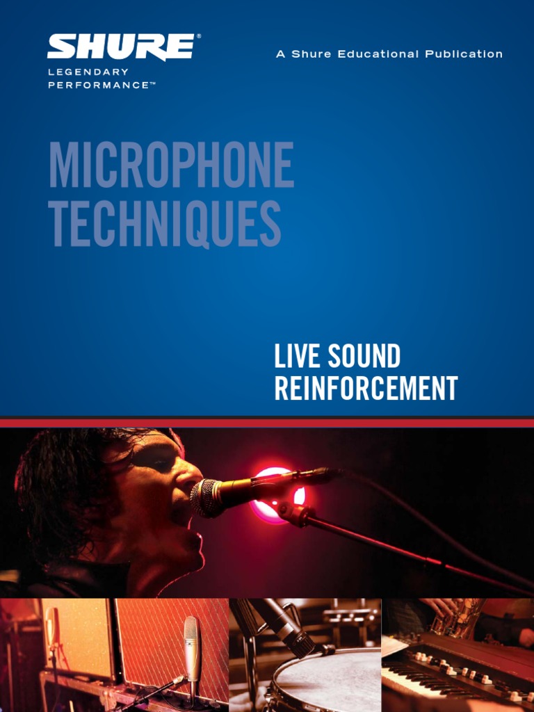 Microphone Techniques Live Sound Reinforcement SHURE PDF | PDF ...