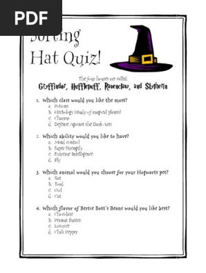 Sorting Hat Quiz