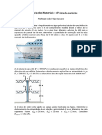 4° Lista de Exercícios - Resistência Dos Materiais