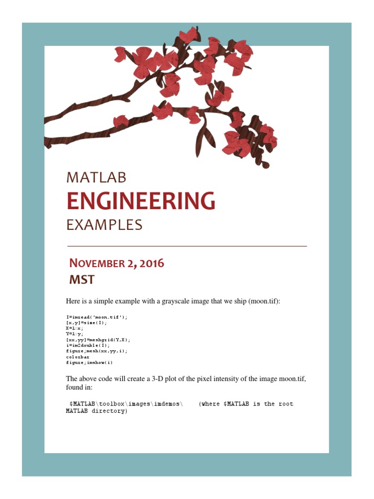 Engineering: Matlab Examples | PDF