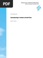 Hydroplaning of Modern Aircraft Tires