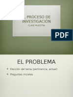 CLASE MUESTRA, PROCESO DE INVESTIGACIÓN