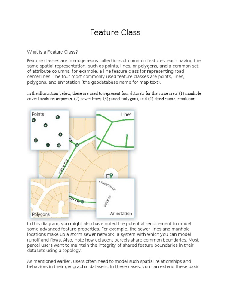 What Is A Feature Class? | PDF | Geographic Information System | Area