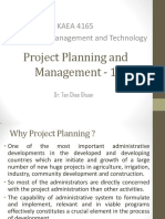 Lecture 1 - Project Planning and Management 1
