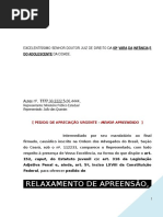 Pedido Relaxamento Apreensao Flagrante Menor Infrator Clamor Roubo Ausencia Fundamentacao PEN PN344