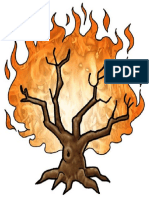 Clipart Burning Bush Colour