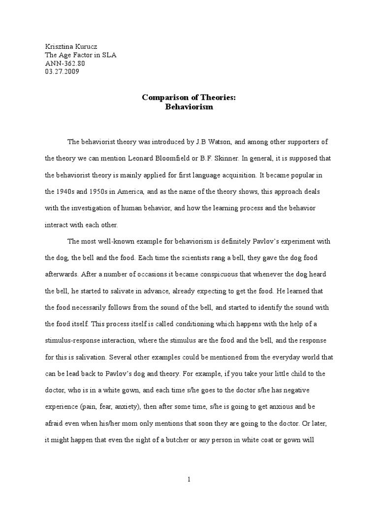 List of behavioral theories image