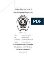 Lampu Otomatis Dengan Sensor LDR