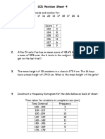 Revision Math Statistics Sheet