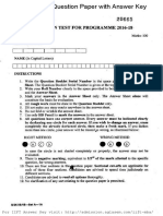 IIFT 2015 Question Paper - Last - Year PDF