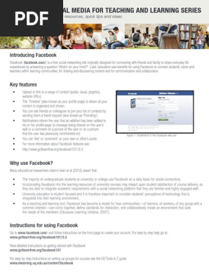 Tipsheet Facebook