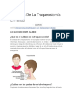 Cuidados de La Traqueostomía en Niños