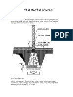 Macam Macam Pondasi Dan Tanah