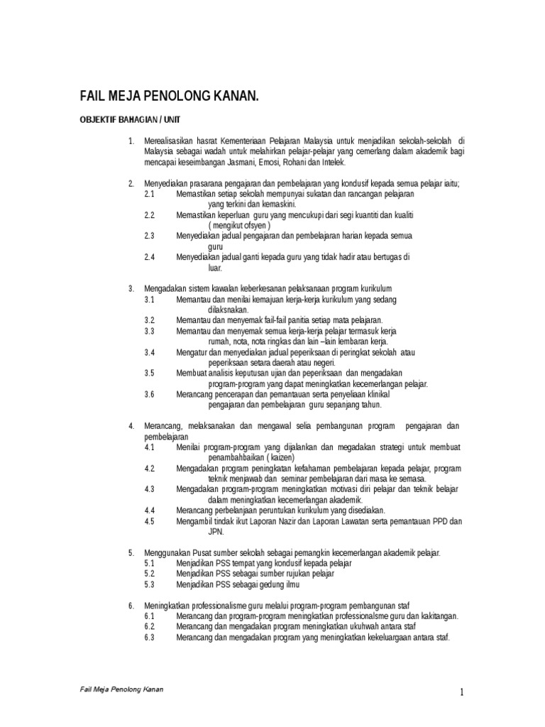 Fail Meja Penolong Kanan Pdf