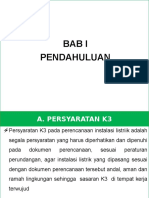 Persyaratan K3 - Perancangan Instalasi Listrik