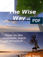 The Wise Way : Paradoxical Commandments