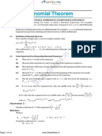 Binomail Theorem Notes Maths