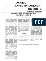 Municipal Solid Waste Composting: Physical Processing