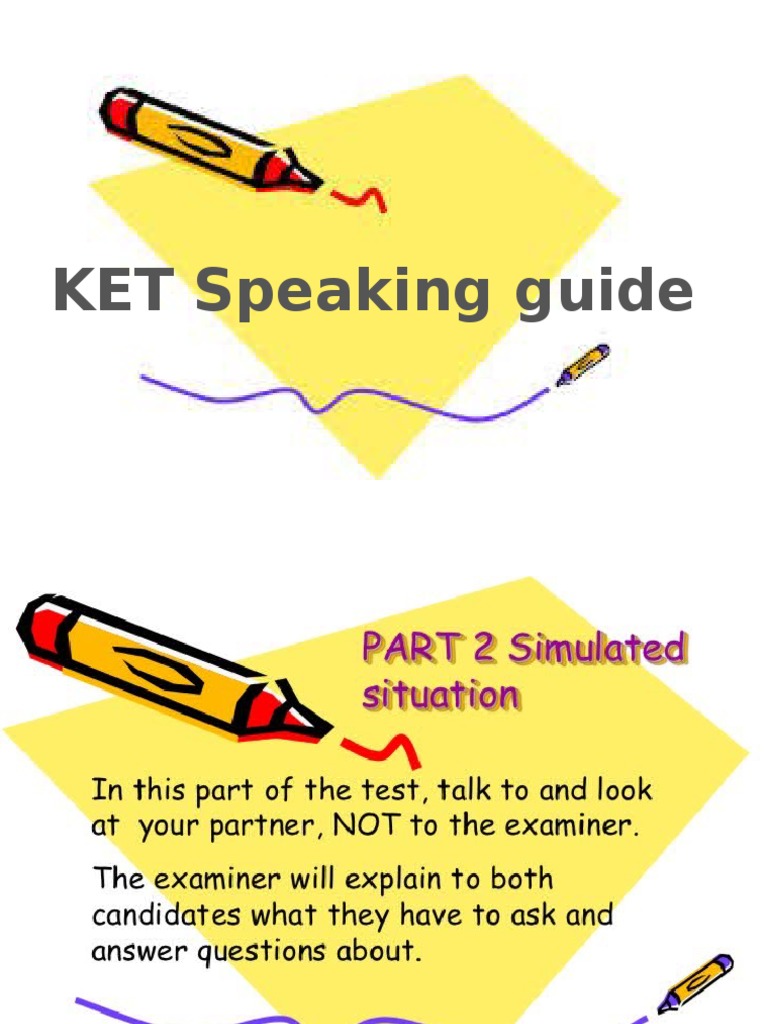 KET Speaking Part 2 Guide | PDF
